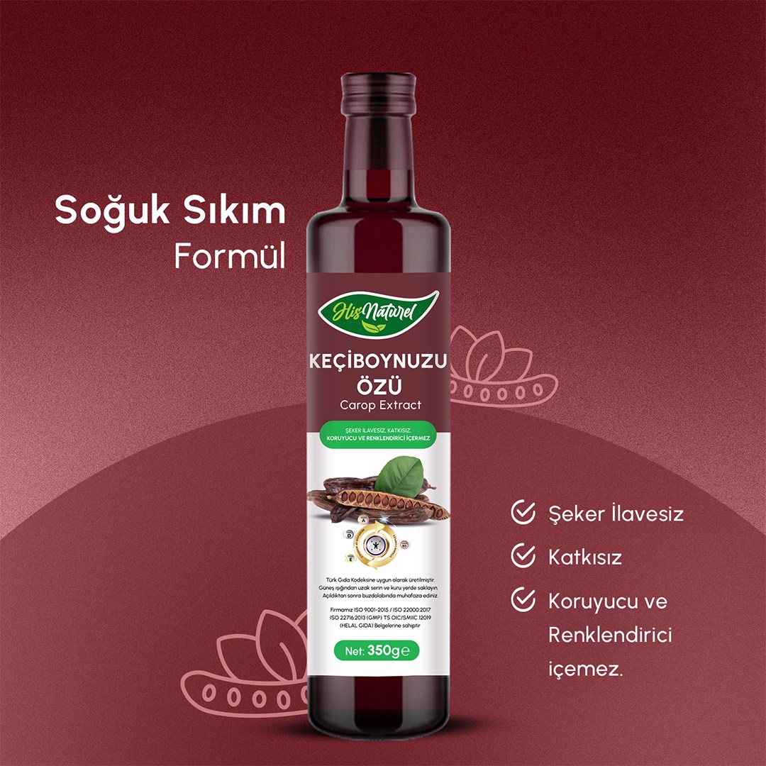 His Naturel Organik Keçiboynuzu Özü (soğuk Sıkım) 