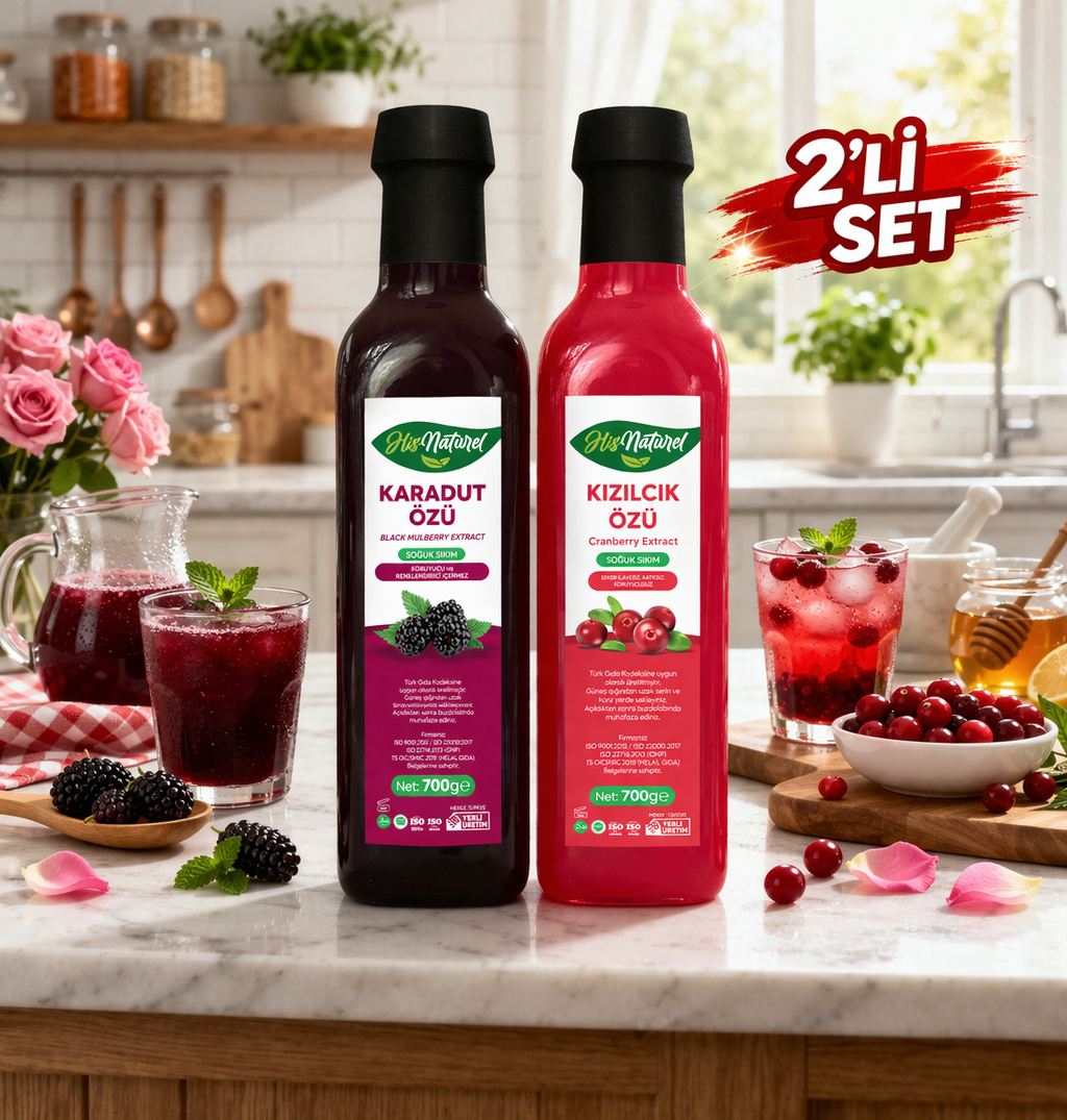  Karadut Özü& Kızılcık Özü Seti 700 Gr